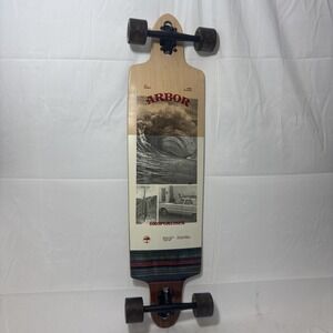 LONGBOARD SKATEBOARD LONG BOARD ARBOR SKATEBOARDS DROPCRUISER 9 PLY MAPLE DECK ~